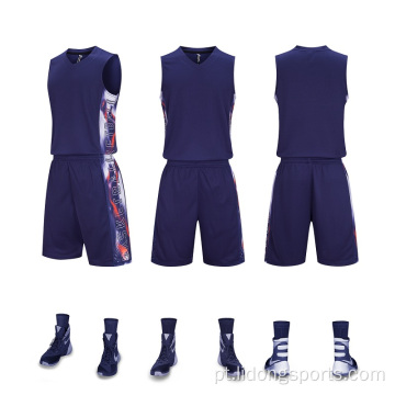 Uniforme de basquete esportivo conjunto de basquete em equipe